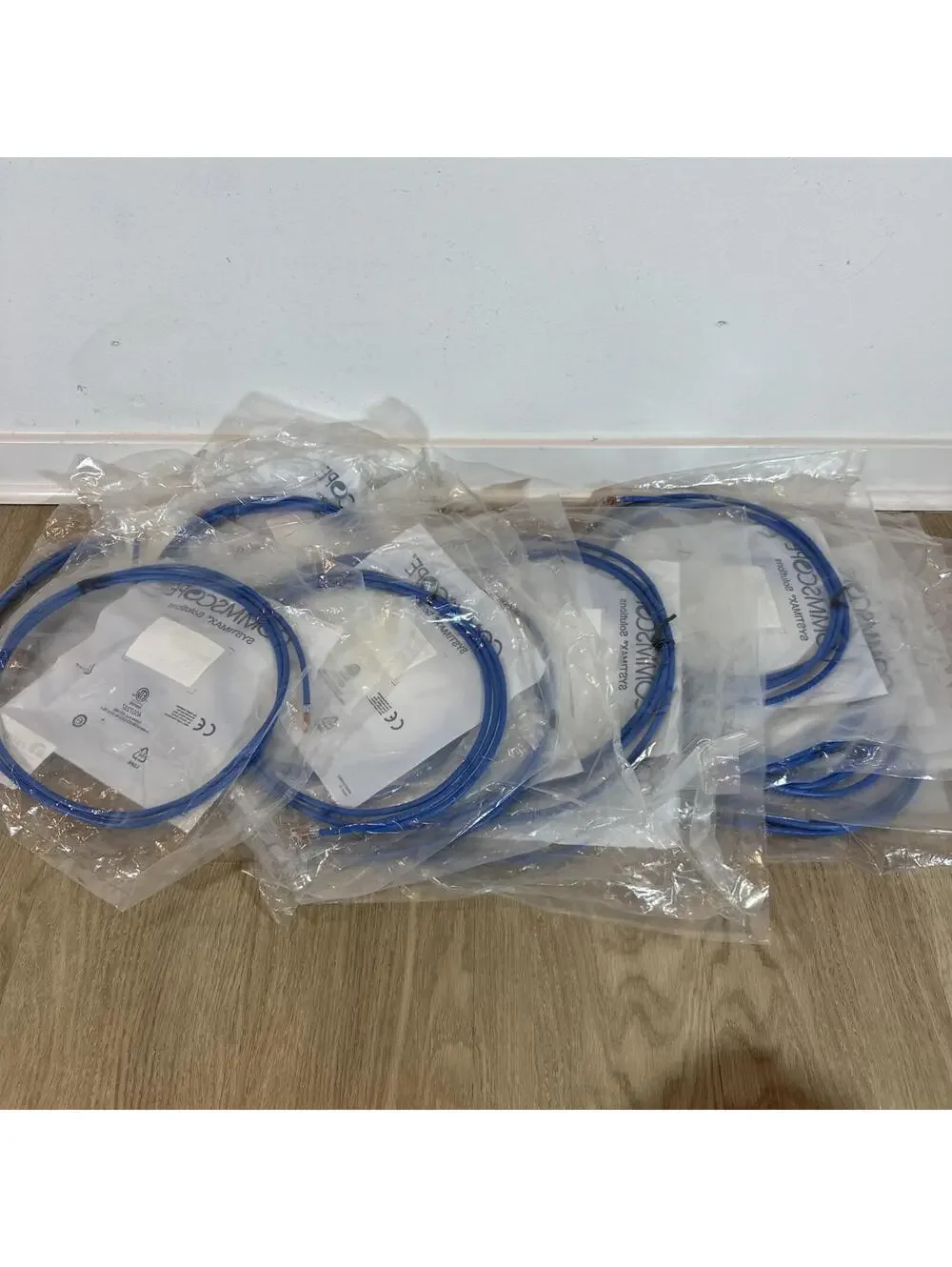 (lot of 13) MODULAR PATCH CABLE ANATEL COMMSCOPE CPC3312-0ZF007 GS8E-BL-7FT